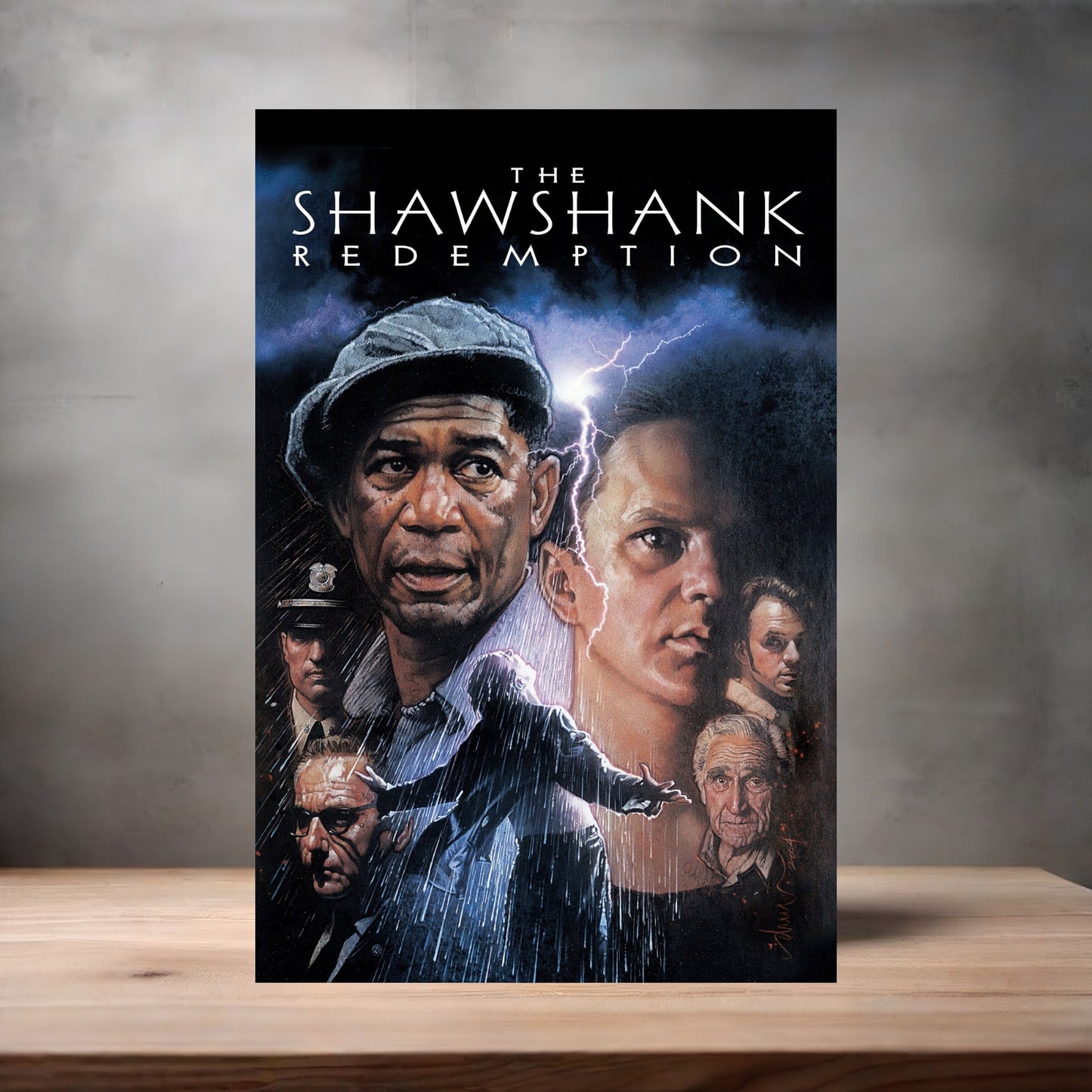 The Shawshank Redemption movie poster on aluminum print. Multiple sizes available. v7