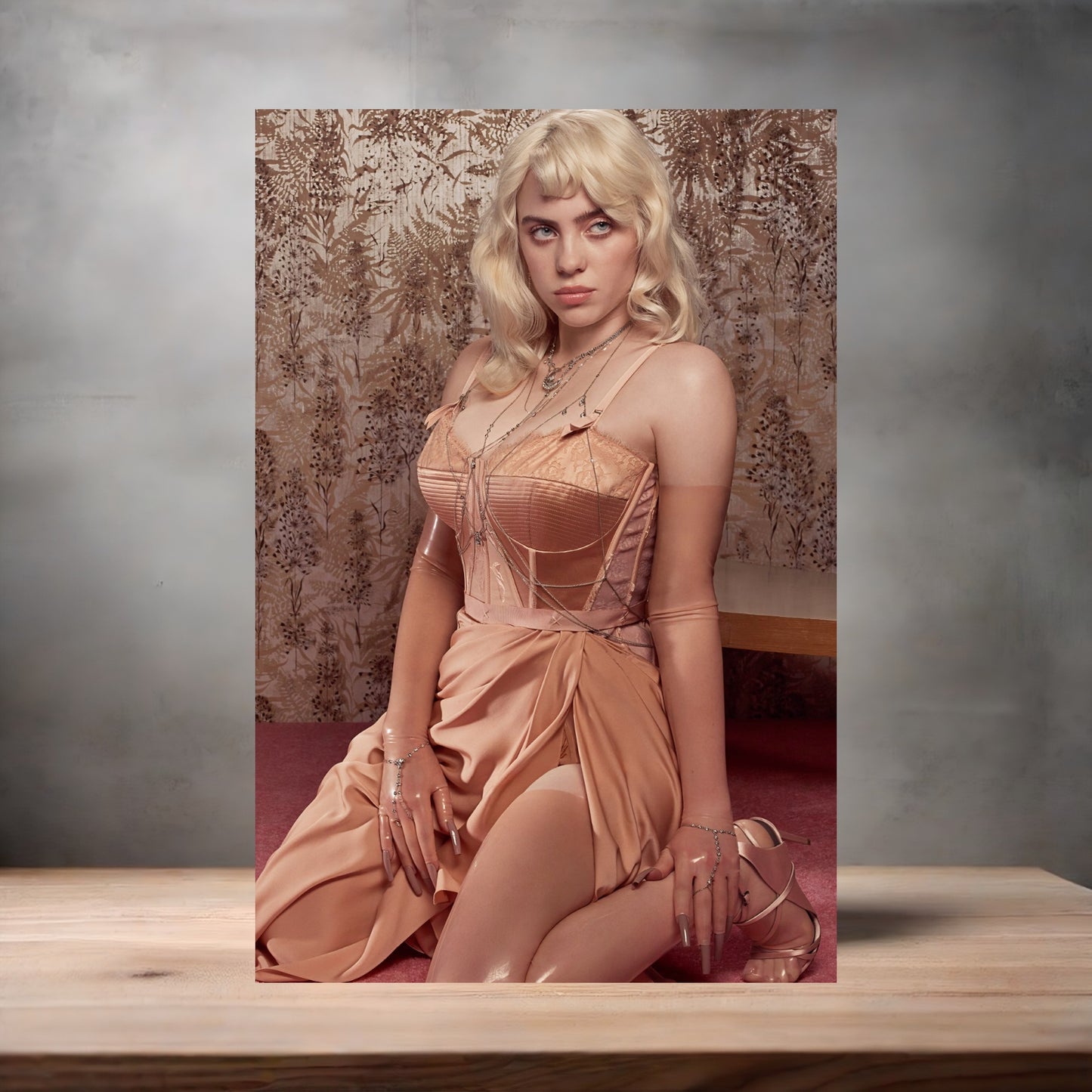 Sexy Billie Eilish poster on aluminum print. Multiple sizes available