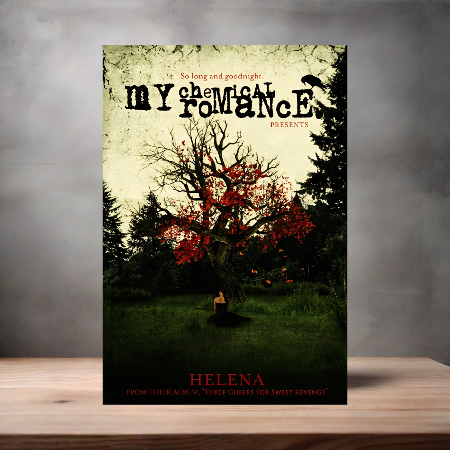 My Chemical Romance Presents Helena poster on aluminum print. Multiple sizes available