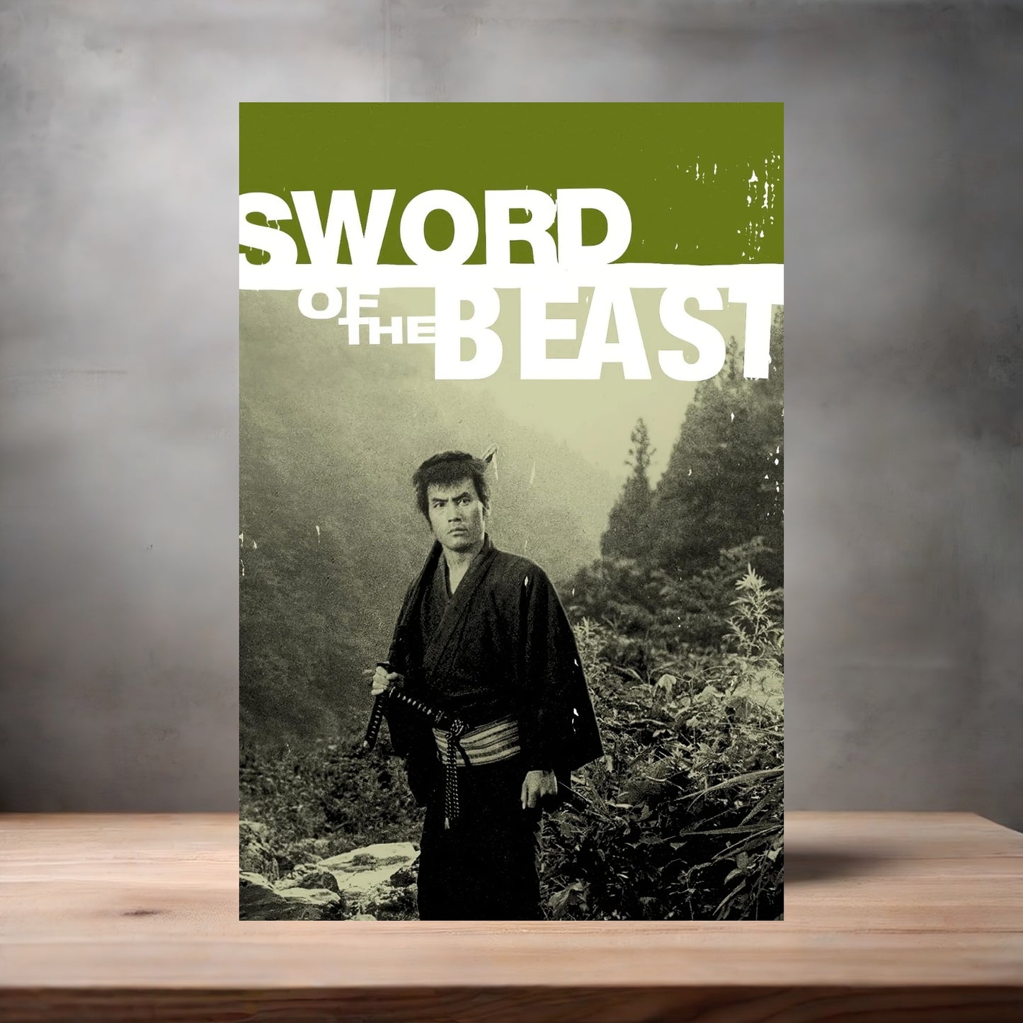 Sword of the Beast movie poster on aluminum print. Multiple sizes available.