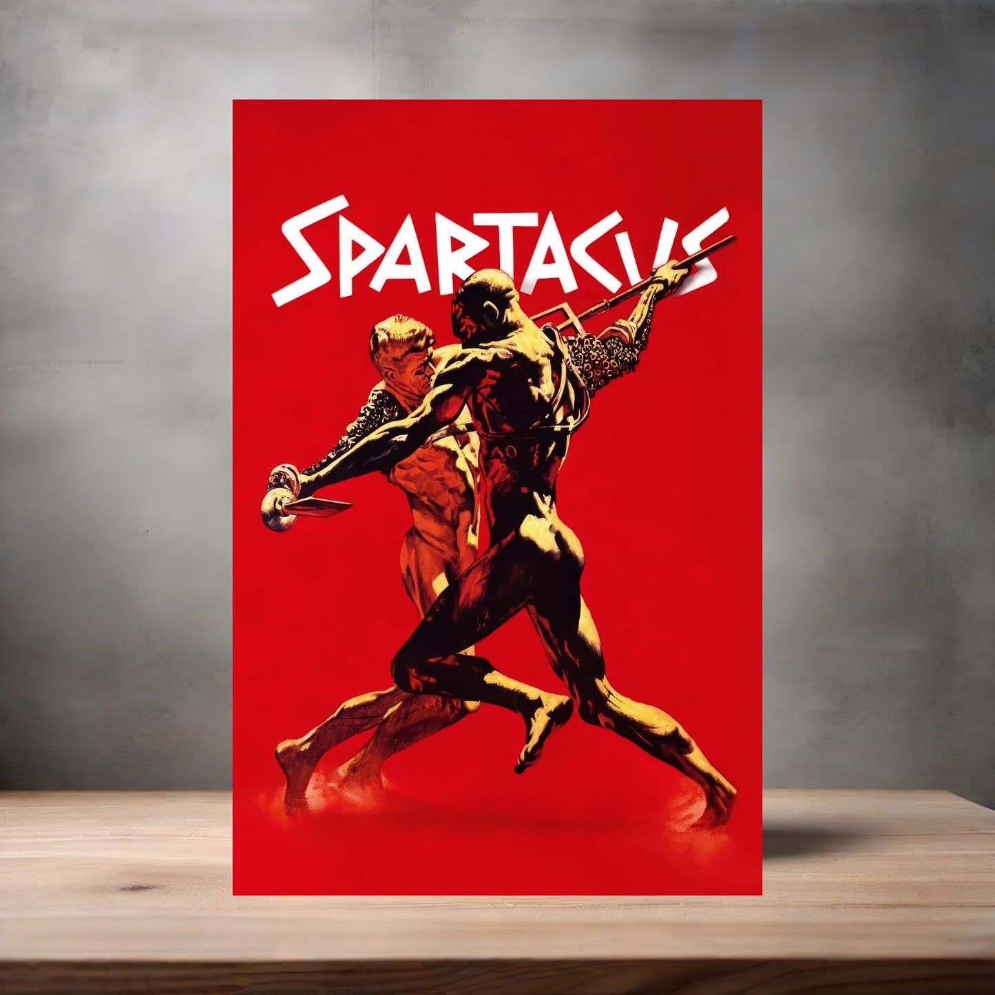 Spartacus movie poster on aluminum print. Multiple sizes available.