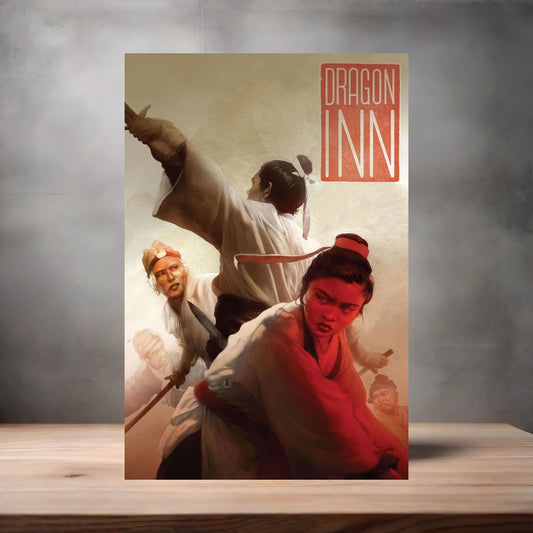 Dragon Inn movie poster on aluminum print. Multiple sizes available.