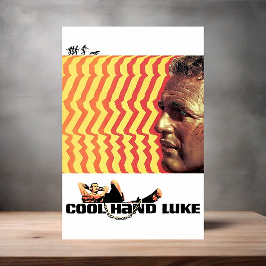 Cool Hand Luke movie poster on aluminum print. Multiple sizes available.