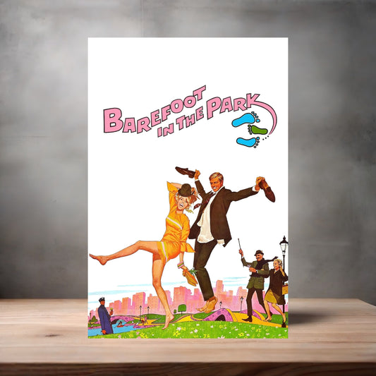 Barefoot in the Park movie poster on aluminum print. Multiple sizes available.