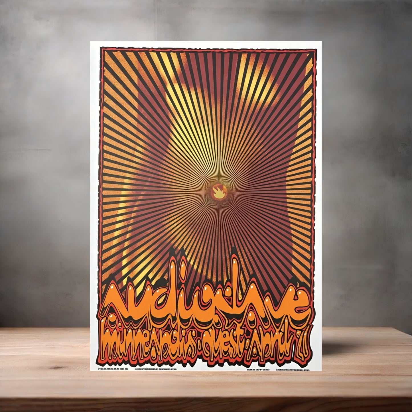 Audioslave Minneapolis, MN concert poster on aluminum print. Multiple sizes available