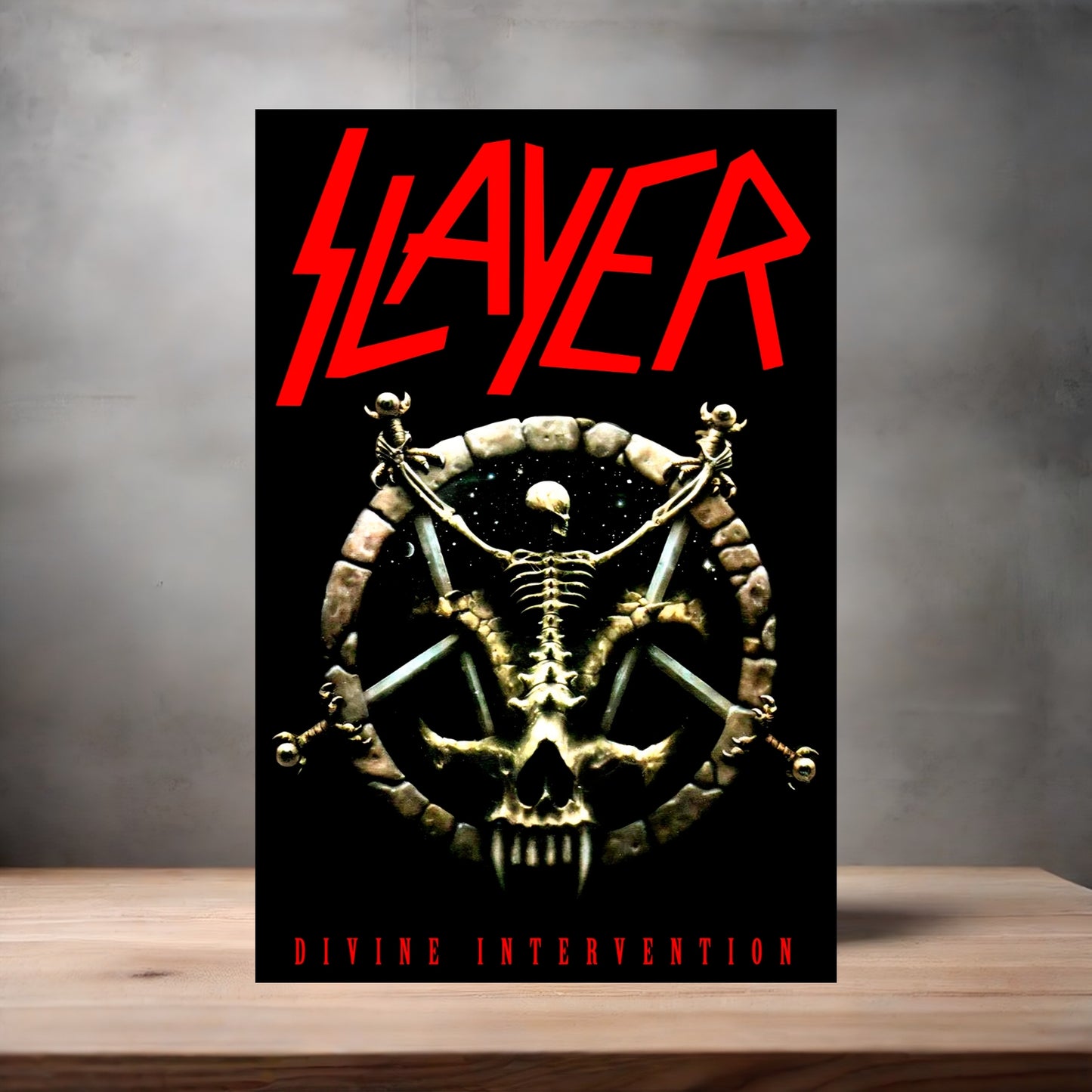Slayer rock poster on aluminum print. Multiple sizes available. V4