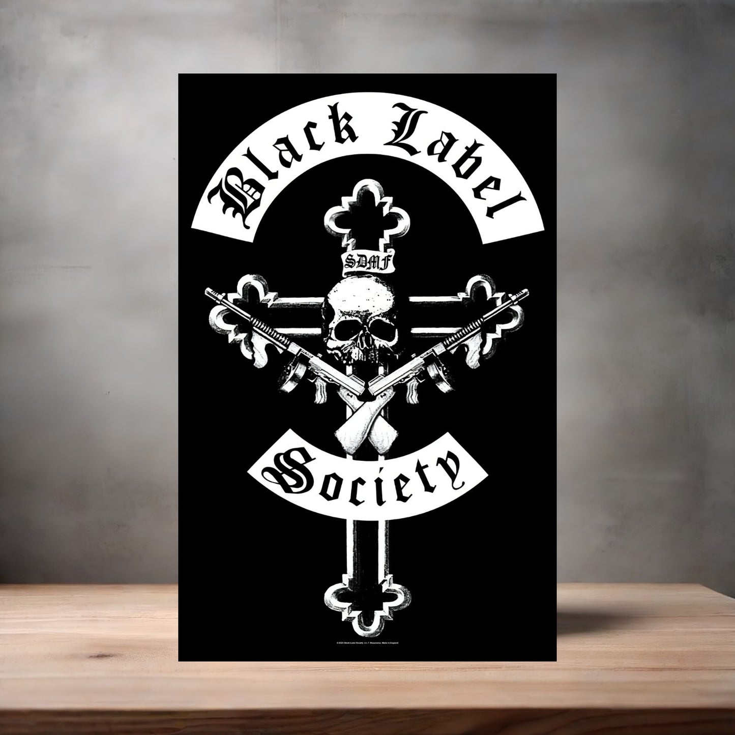 Black Label Society rock poster on aluminum print. Multiple sizes available. V3