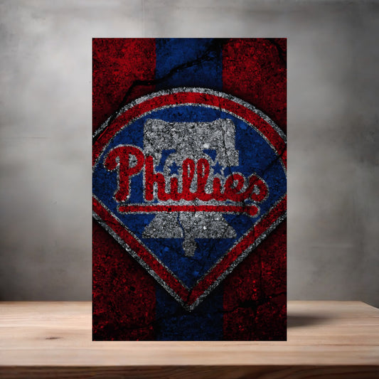 Philadelphia Phillies MLB poster on aluminum print. Multiple sizes available. V5