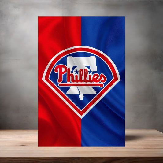 Philadelphia Phillies MLB poster on aluminum print. Multiple sizes available. V4