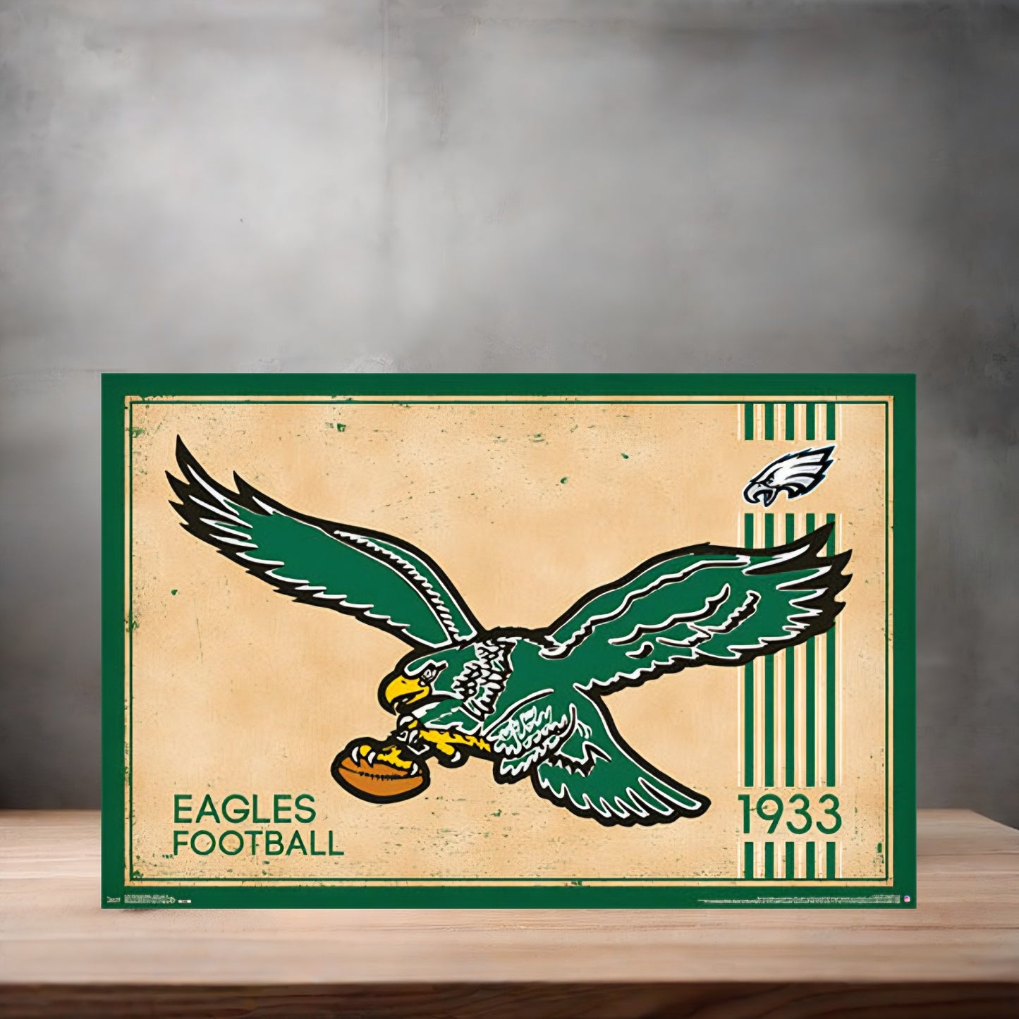 Philadelphia Eagles NFL poster on aluminum print. Multiple sizes available. V2