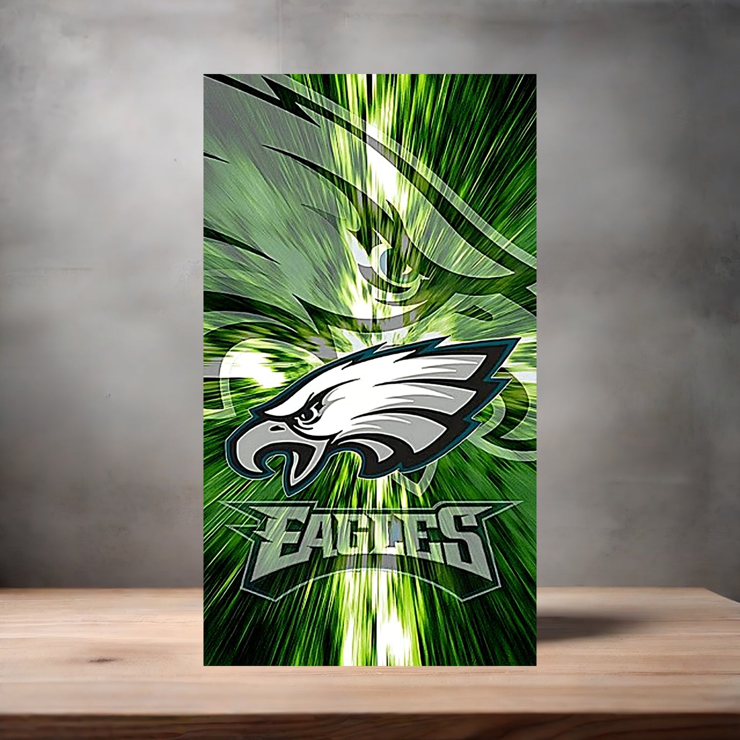 Philadelphia Eagles NFL poster on aluminum print. Multiple sizes available.