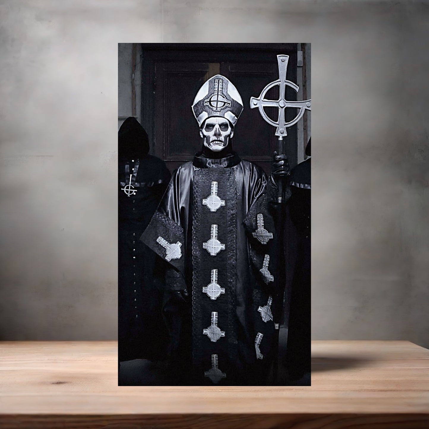 Ghost band poster on aluminum print. Multiple sizes available.