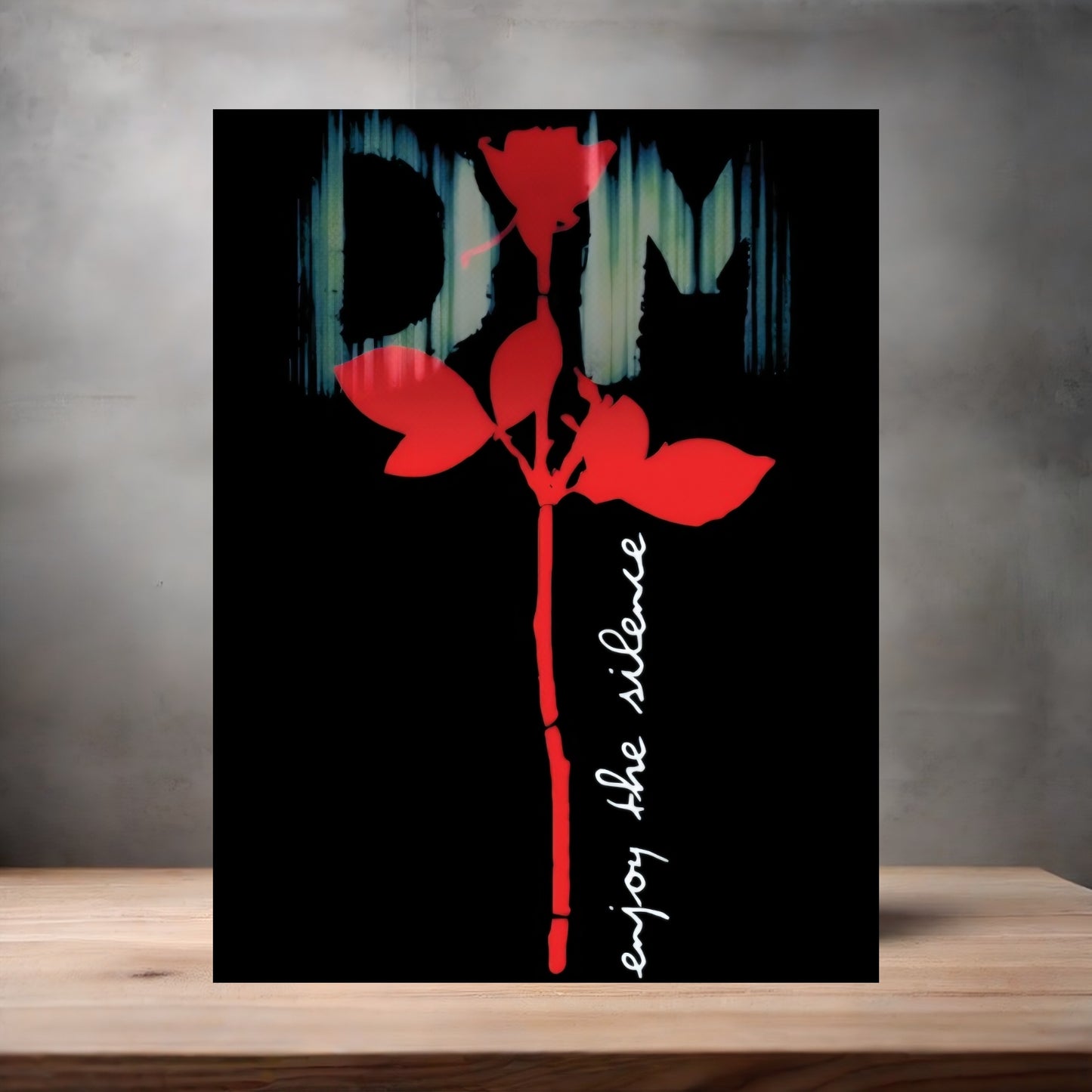 Depeche Mode Enjoy the Silence poster on aluminum print. Multiple sizes available.