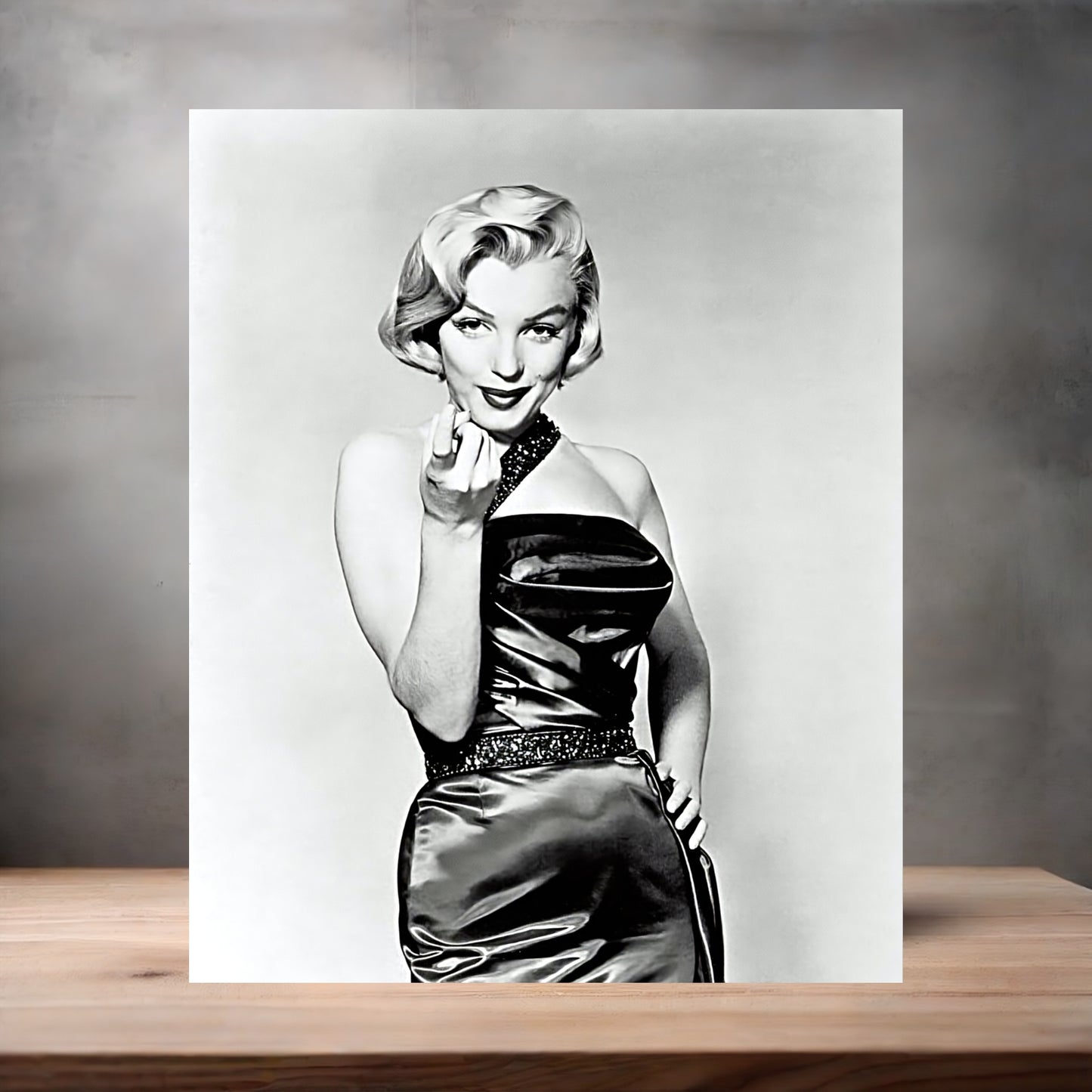 Marilyn Monroe sassy poster on aluminum print. Multiple sizes available