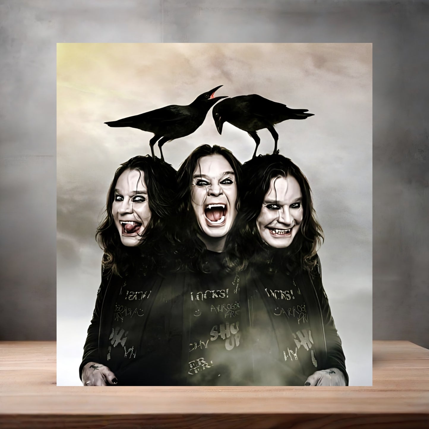 Ozzy Osbourne poster on aluminum print. Multiple sizes available
