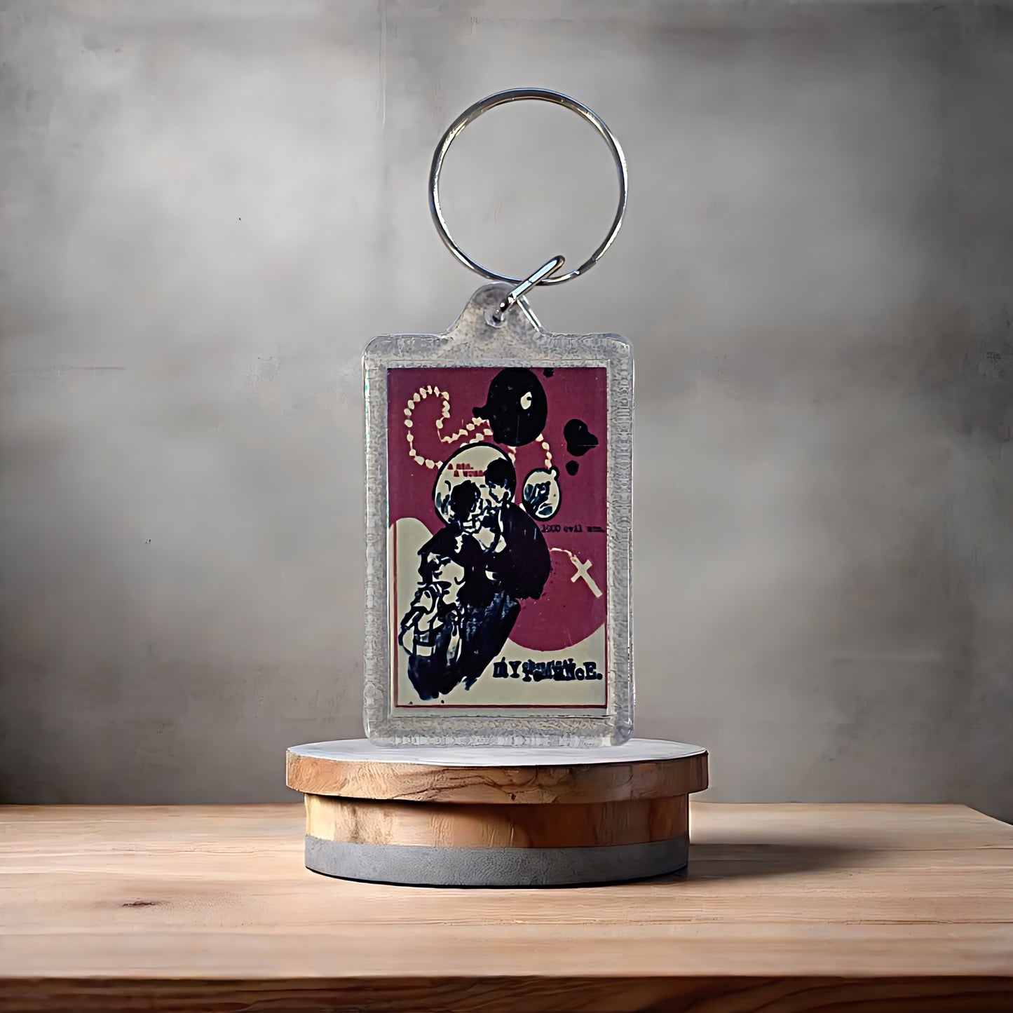 My Chemical Romance poster keychain with metal prints.