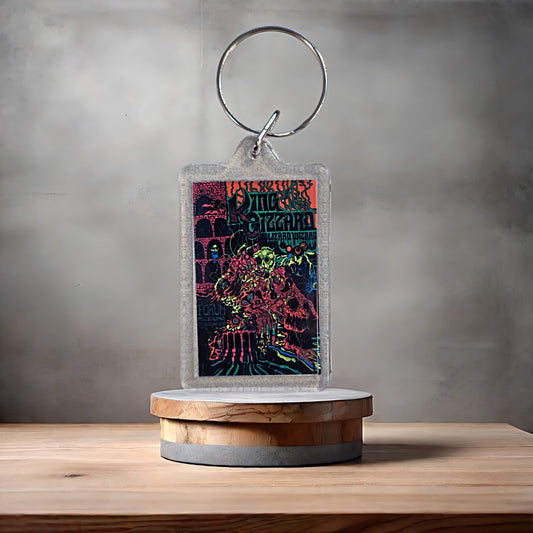 King Gizzard & the Lizard Wizard poster keychain with metal prints. v3