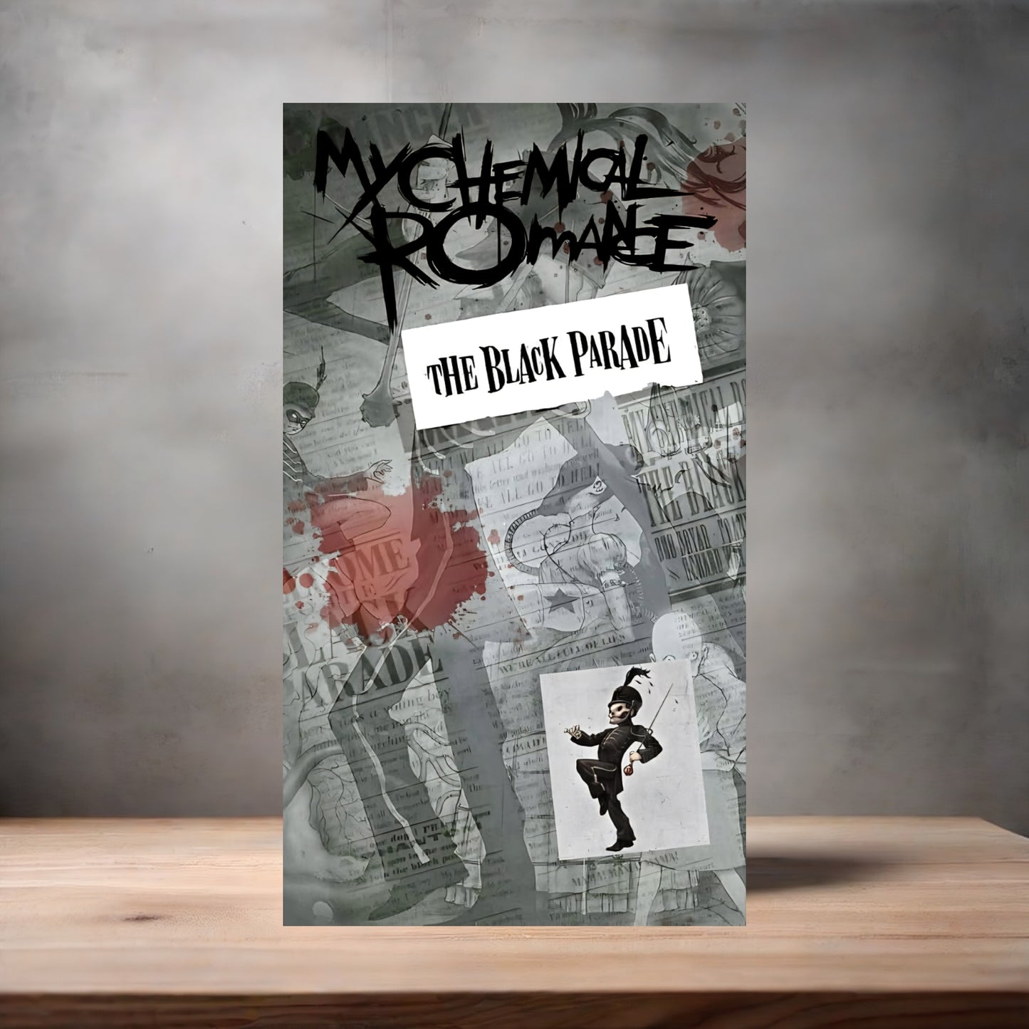 My Chemical Romance the Black Parade poster on aluminum print. Multiple sizes available