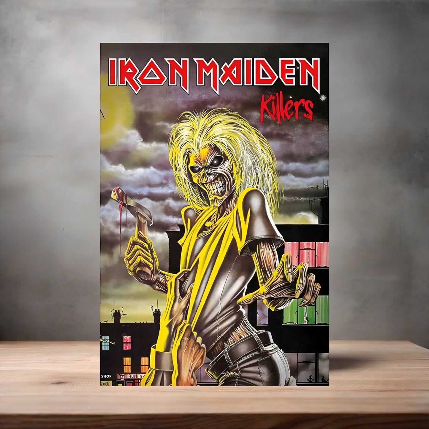 Iron Maiden Killers poster on aluminum print. Multiple sizes available
