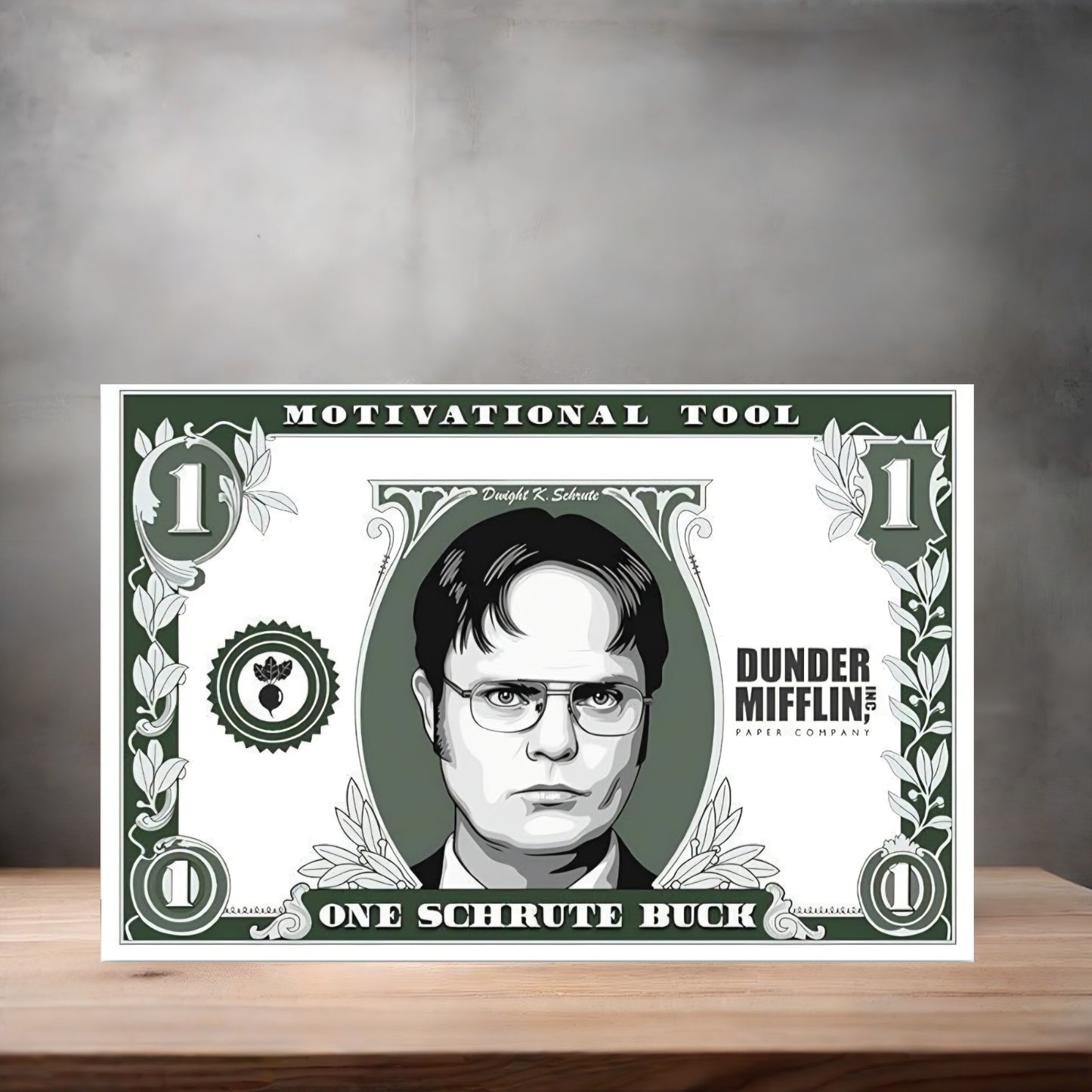 Dwight Schrute Buck poster on aluminum print. Multiple sizes available. The Office