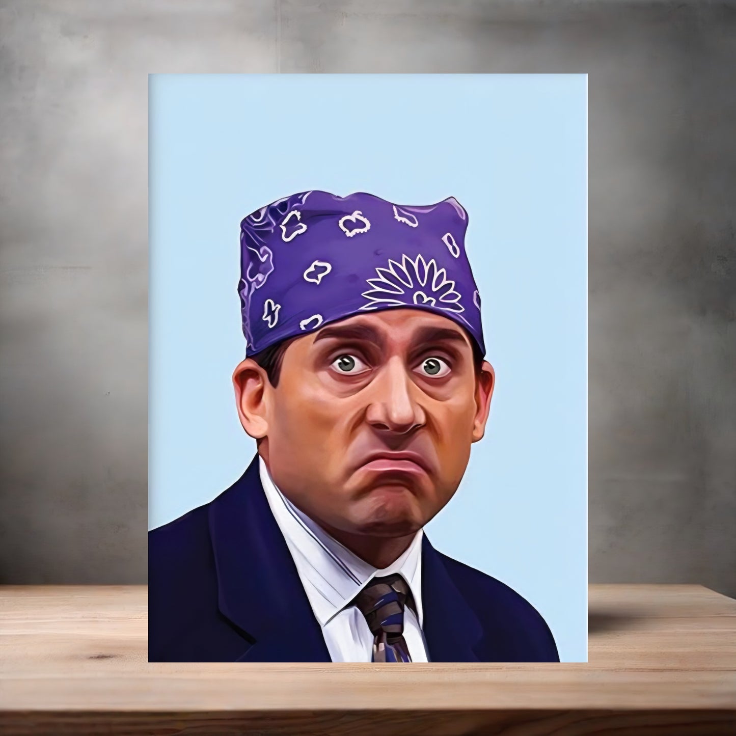 Michael Scott Prison Mike poster on aluminum print. Multiple sizes available. The Office