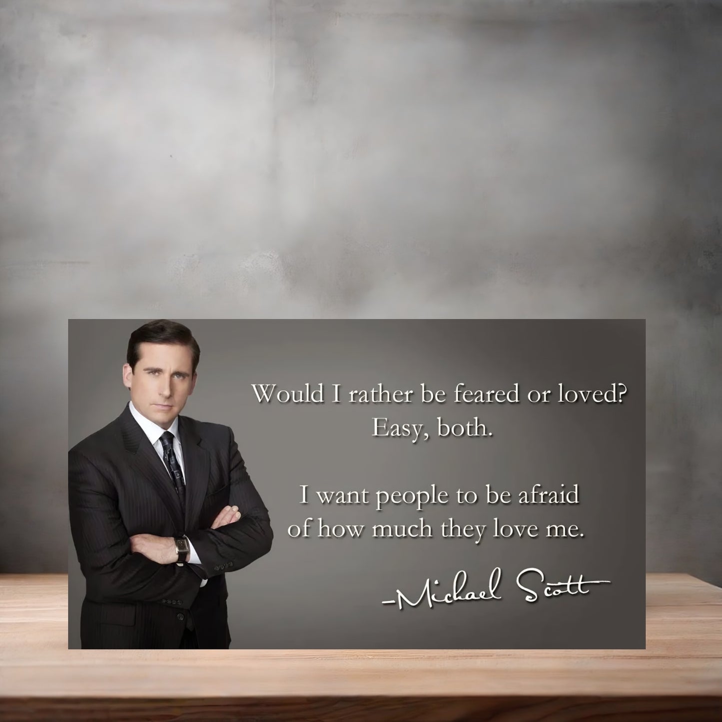 Michael Scott quote poster on aluminum print. Multiple sizes available. The Office
