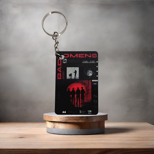 Bad Omens band keychain.