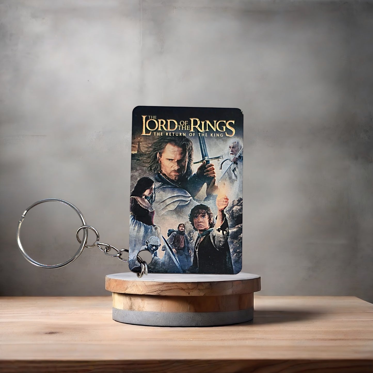 Lord of the Rings Movie Poster keychain.