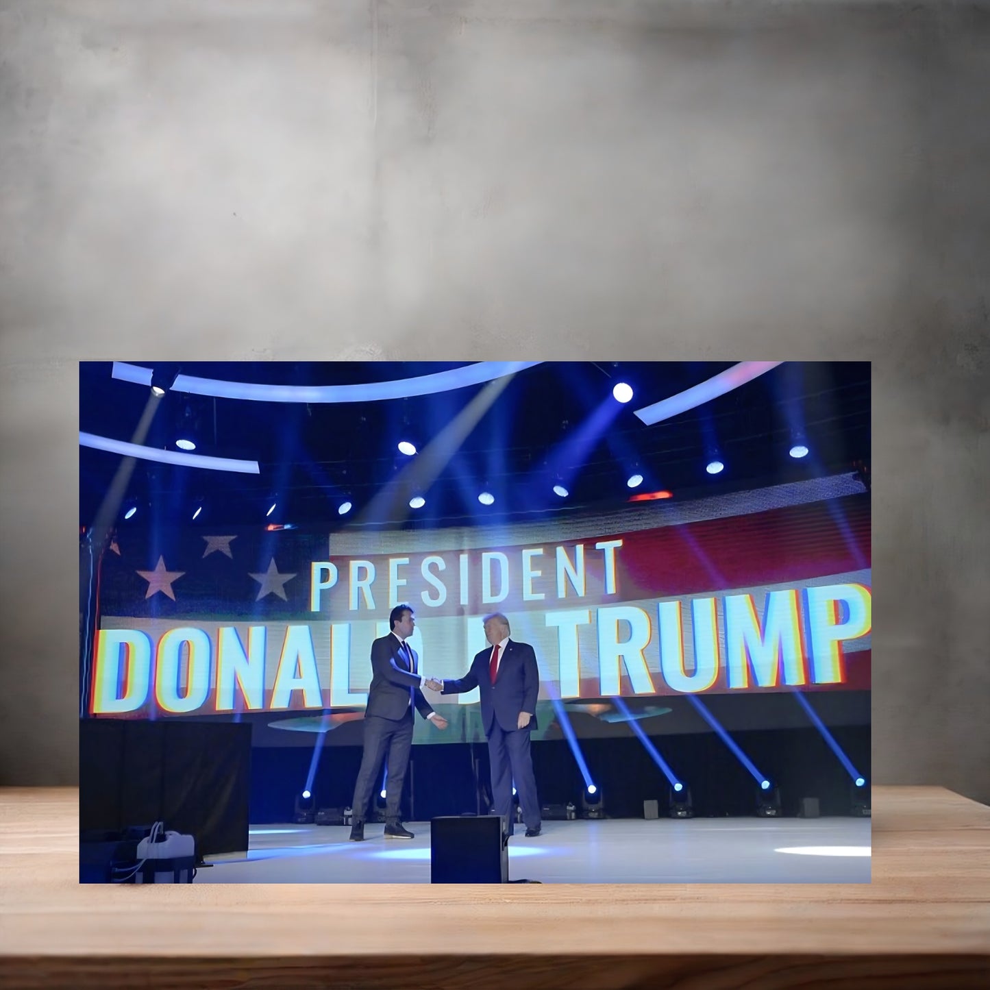 Charlie Kirk poster on aluminum print. Multiple sizes available. Donald Trump