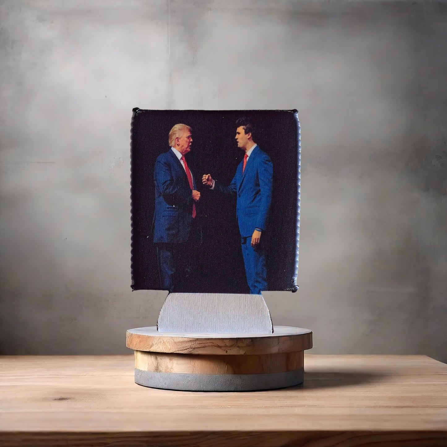 Set of 2 Charlie Kirk poster drink koozies v2