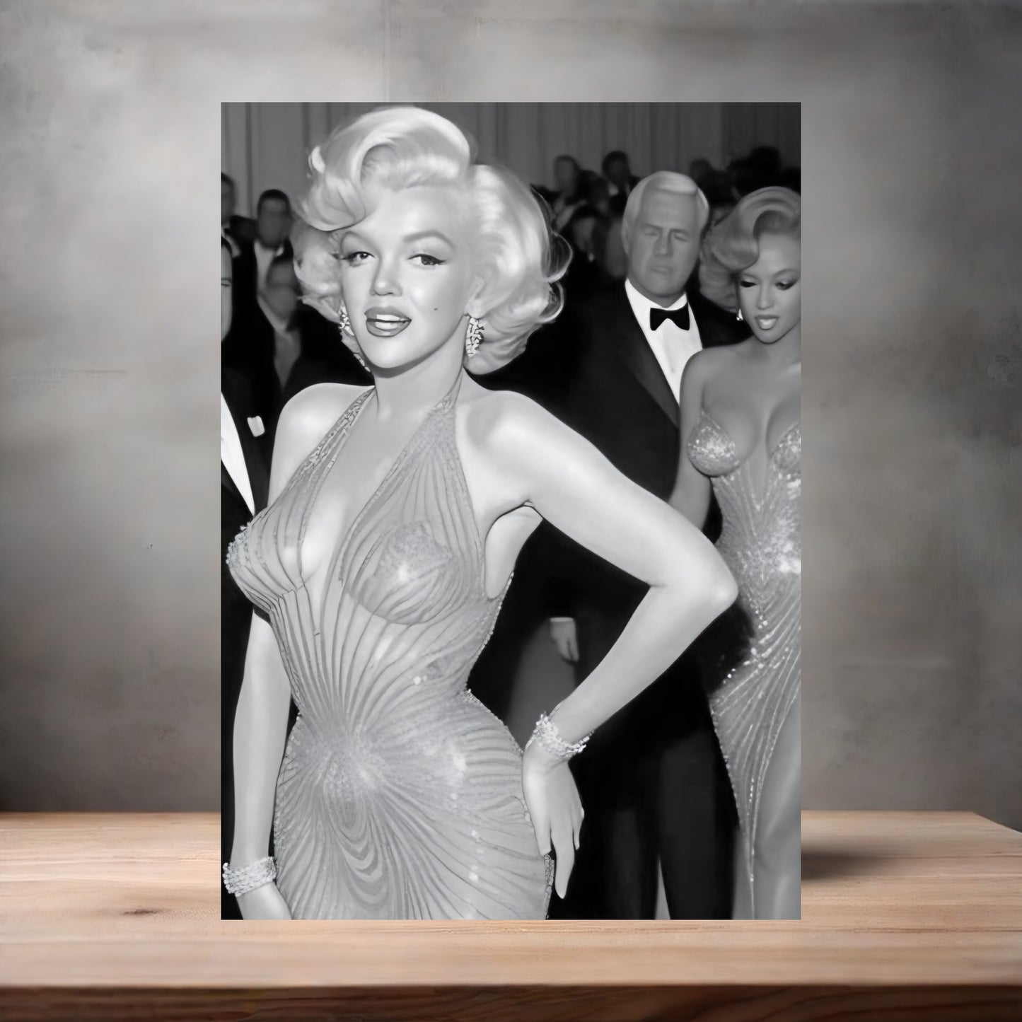Marilyn Monroe poster on aluminum print. Multiple sizes available. v6
