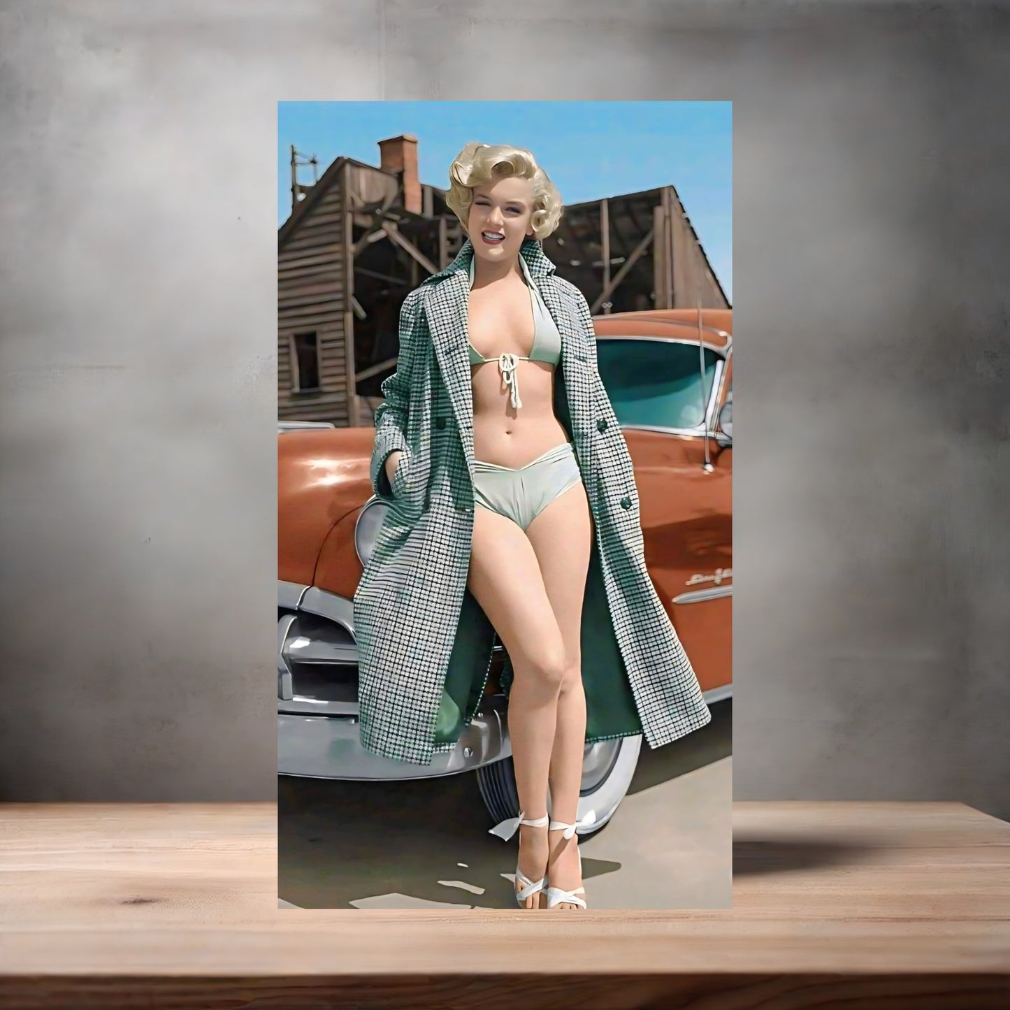 Marilyn Monroe poster on aluminum print. Multiple sizes available. v7