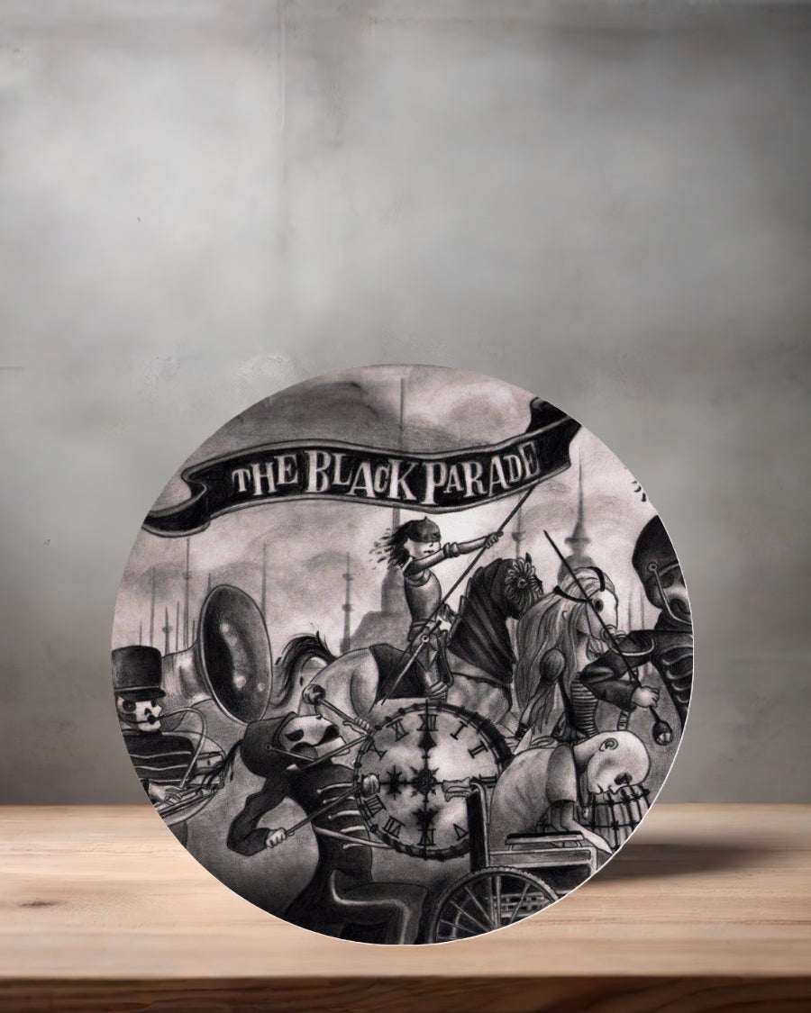 My Chemical Romance Christmas ornament , 3" round ceramic. v4