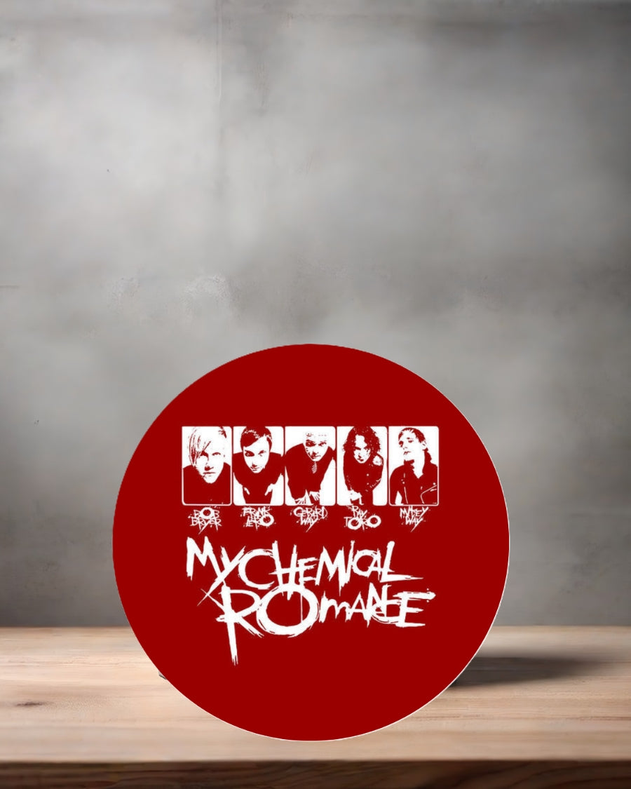 My Chemical Romance Christmas ornament , 3" round ceramic. v5