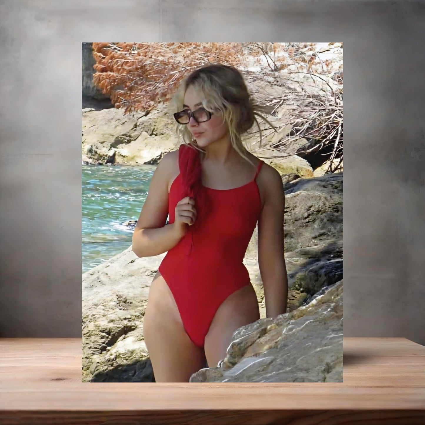 Sexy Sabrina Carpenter poster on aluminum print. Multiple sizes available. L