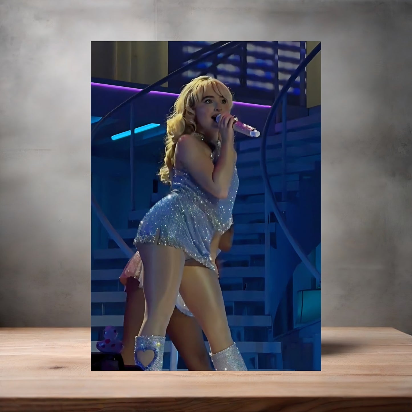 Sexy Sabrina Carpenter poster on aluminum print. Multiple sizes available. F