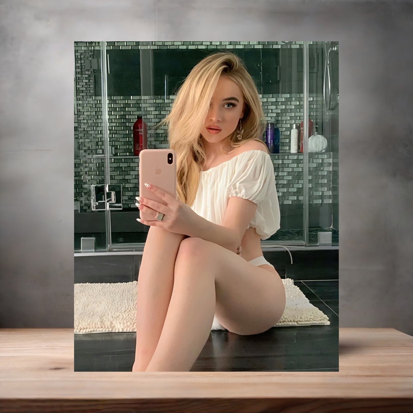 Sexy Sabrina Carpenter poster on aluminum print. Multiple sizes available. C