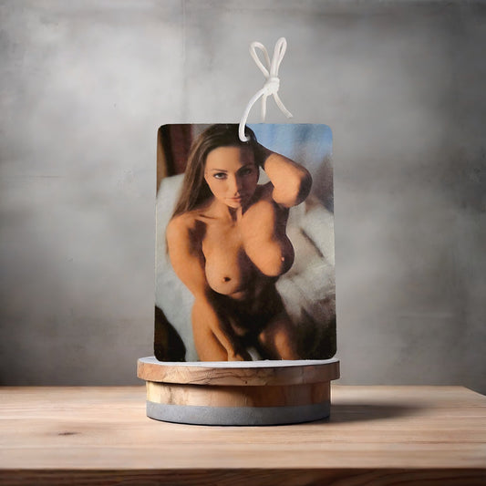 Sexy Nude Abigail Mac car air freshener. Many scents to choose from. Adult Star
