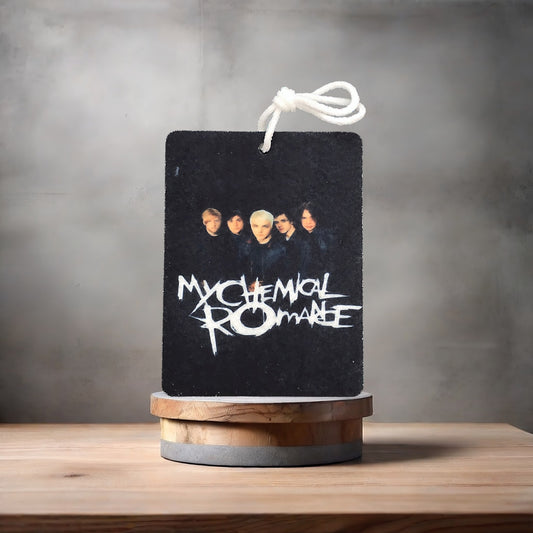 My Chemical Romance car air freshener. Many scents to choose from. A