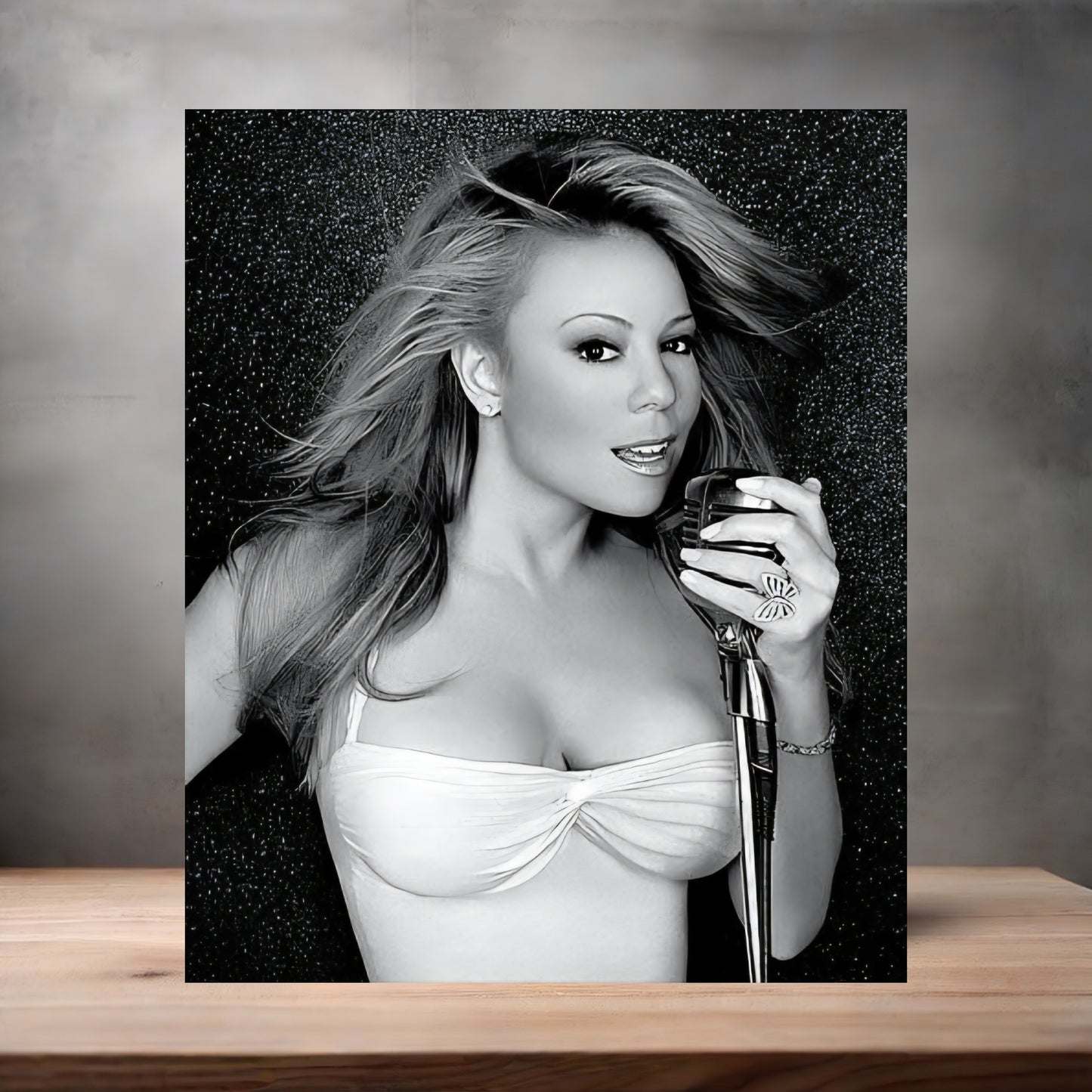 Sexy Mariah Carey poster on aluminum print. Multiple sizes available. M