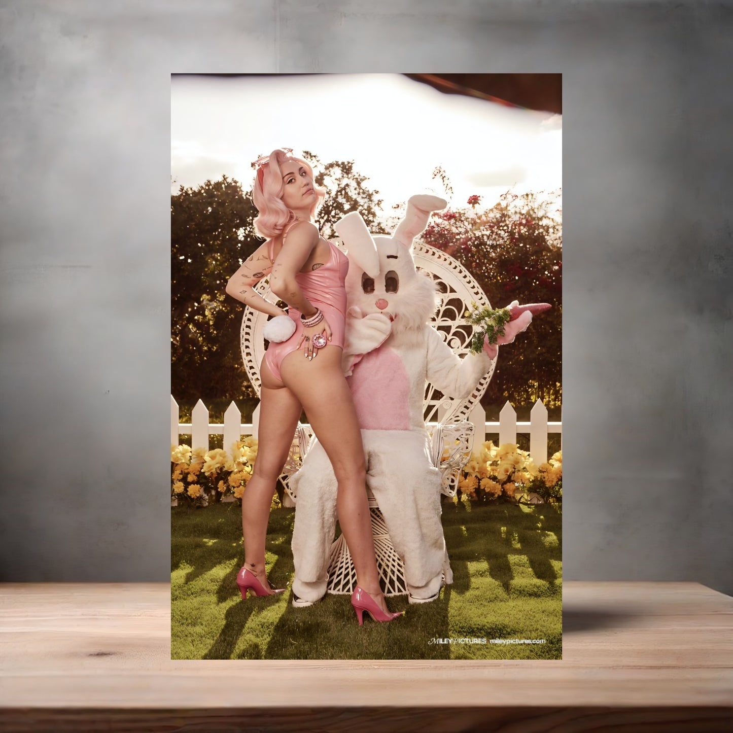 Sexy Miley Cyrus poster on aluminum print. Multiple sizes available. D