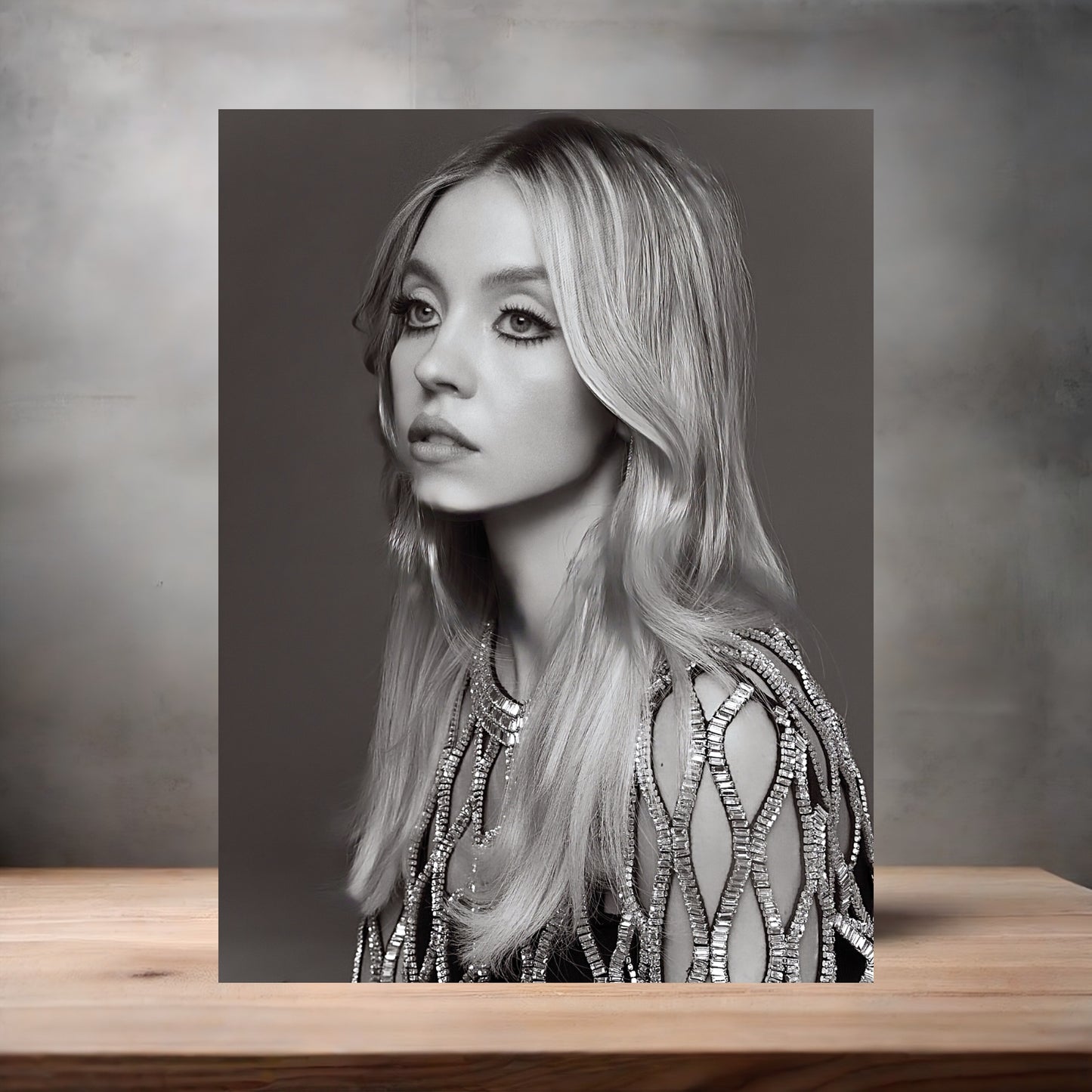 Sexy Sydney Sweeney poster on aluminum print. Multiple sizes available. A