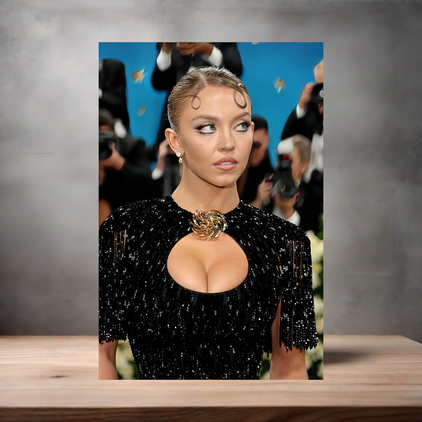 Sexy Sydney Sweeney poster on aluminum print. Multiple sizes available. G