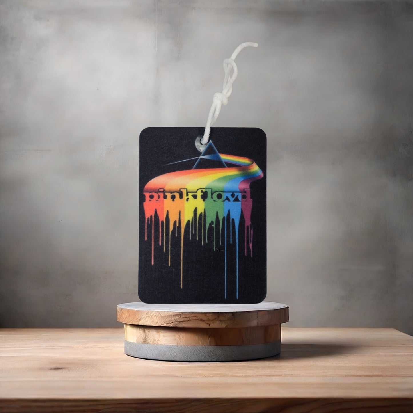 Pink Floyd car air freshener. Many scents to choose from. Colorful