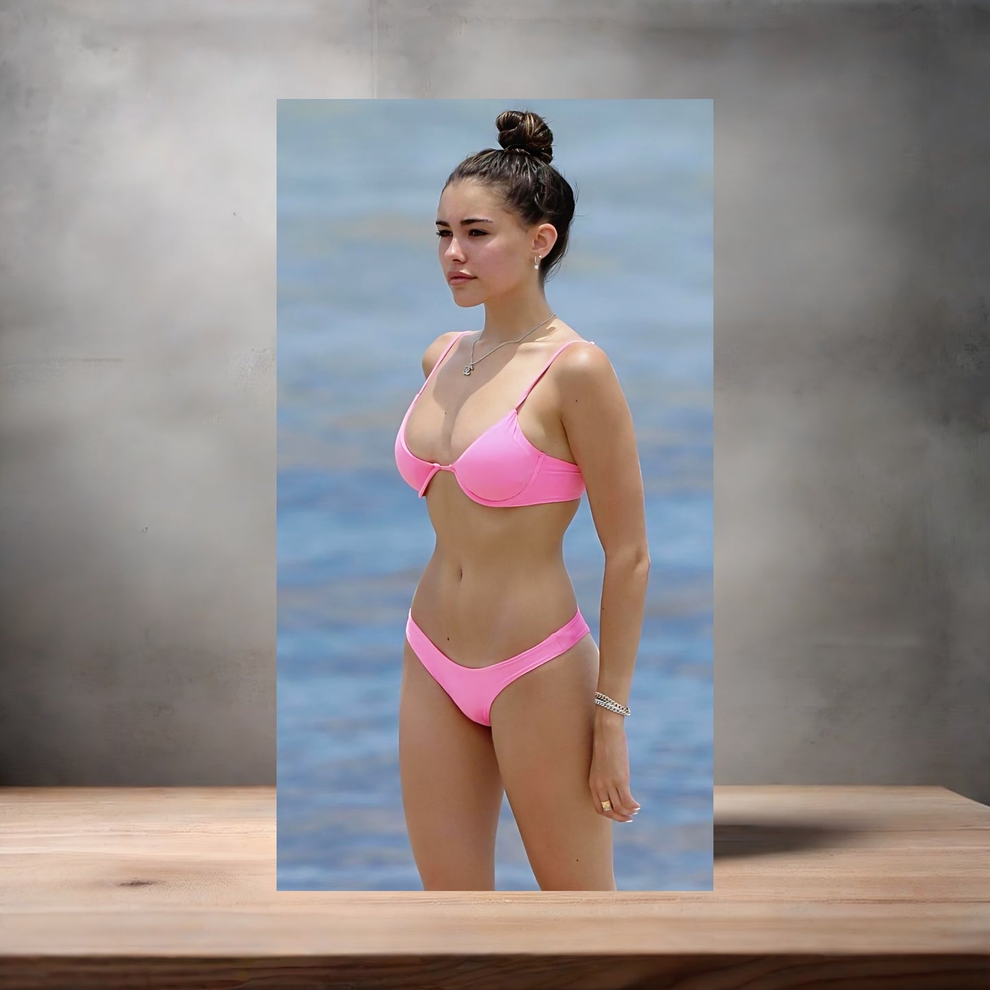 Sexy Madison Beer poster on aluminum print. Multiple sizes available.