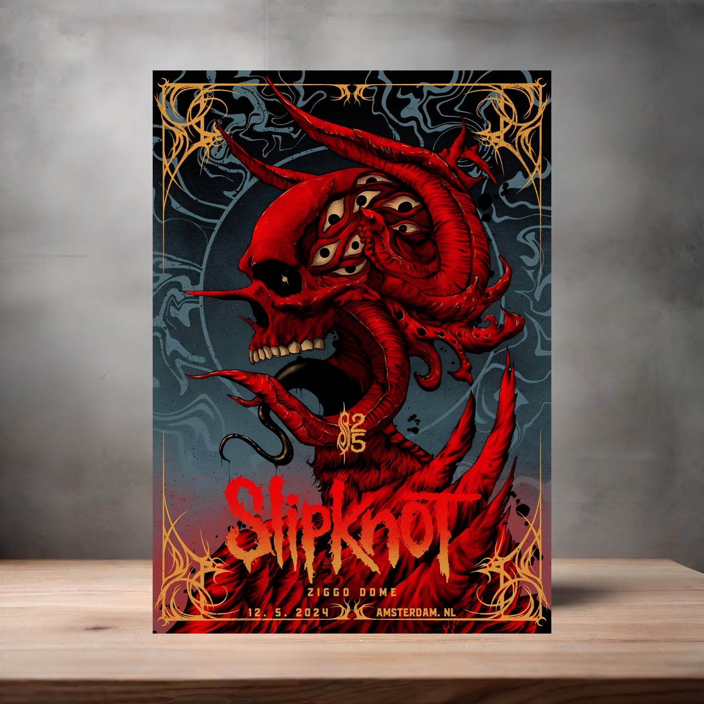 Slipknot band poster on aluminum print. Multiple sizes available. v2