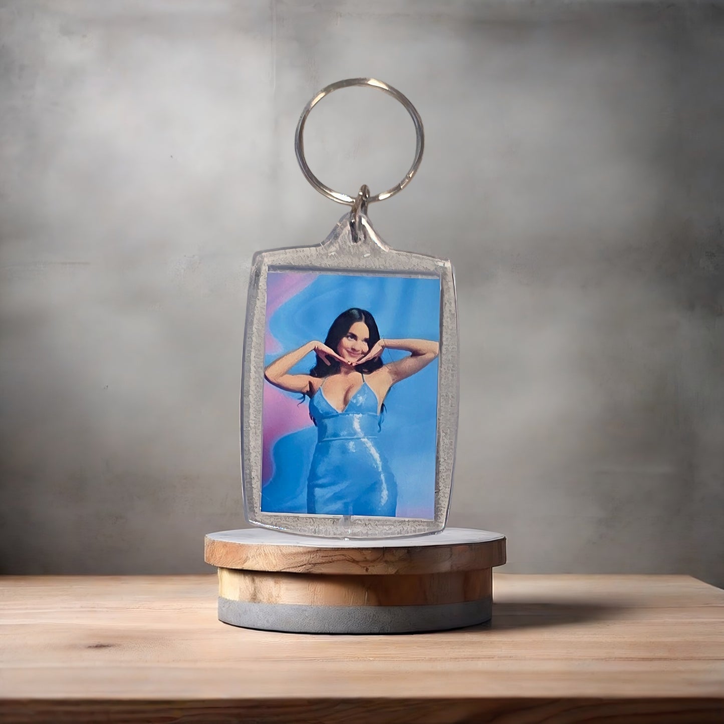 Olivio Rodrigo poster keychain on 2 aluminum prints.