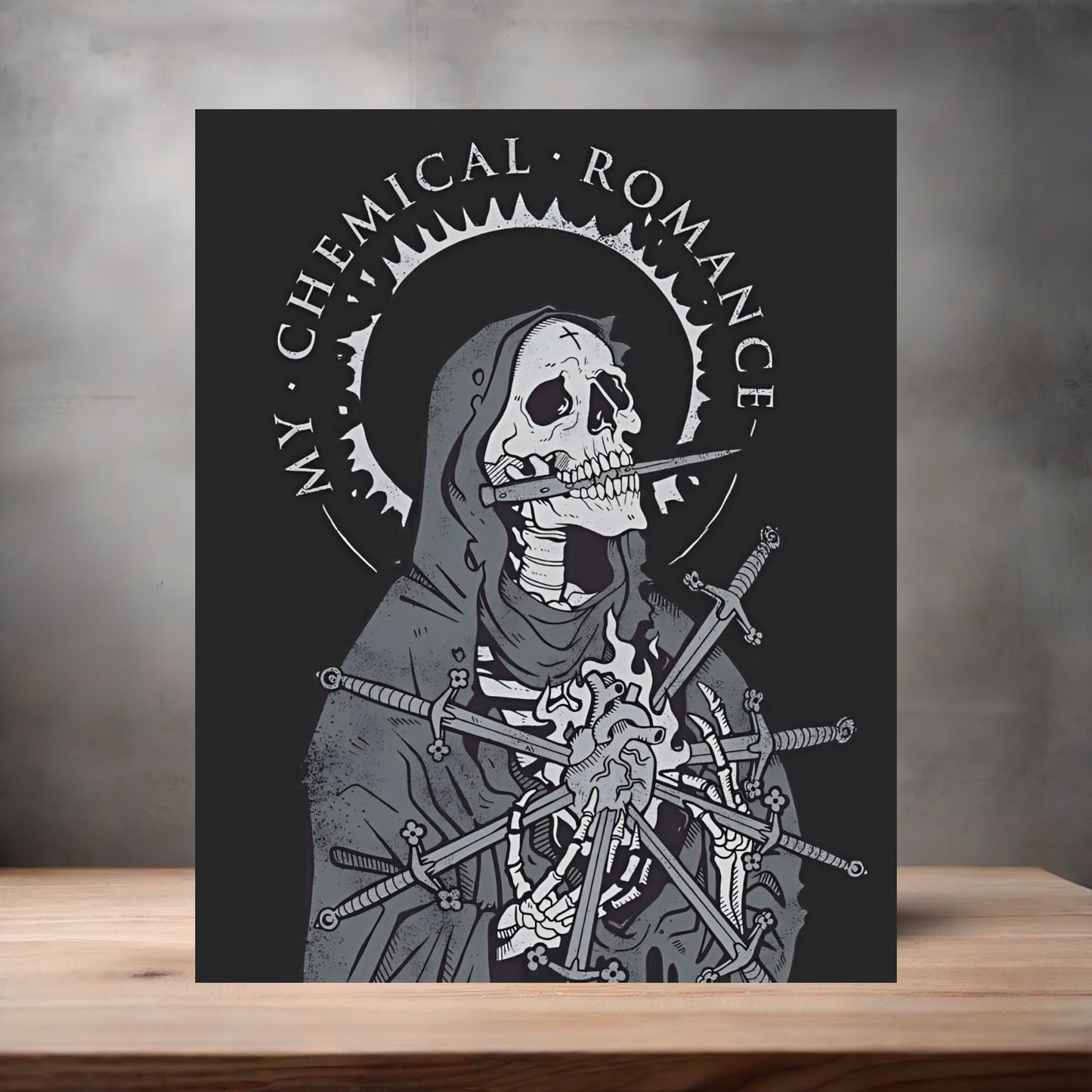 My Chemical Romance poster on aluminum print. Multiple sizes available. E