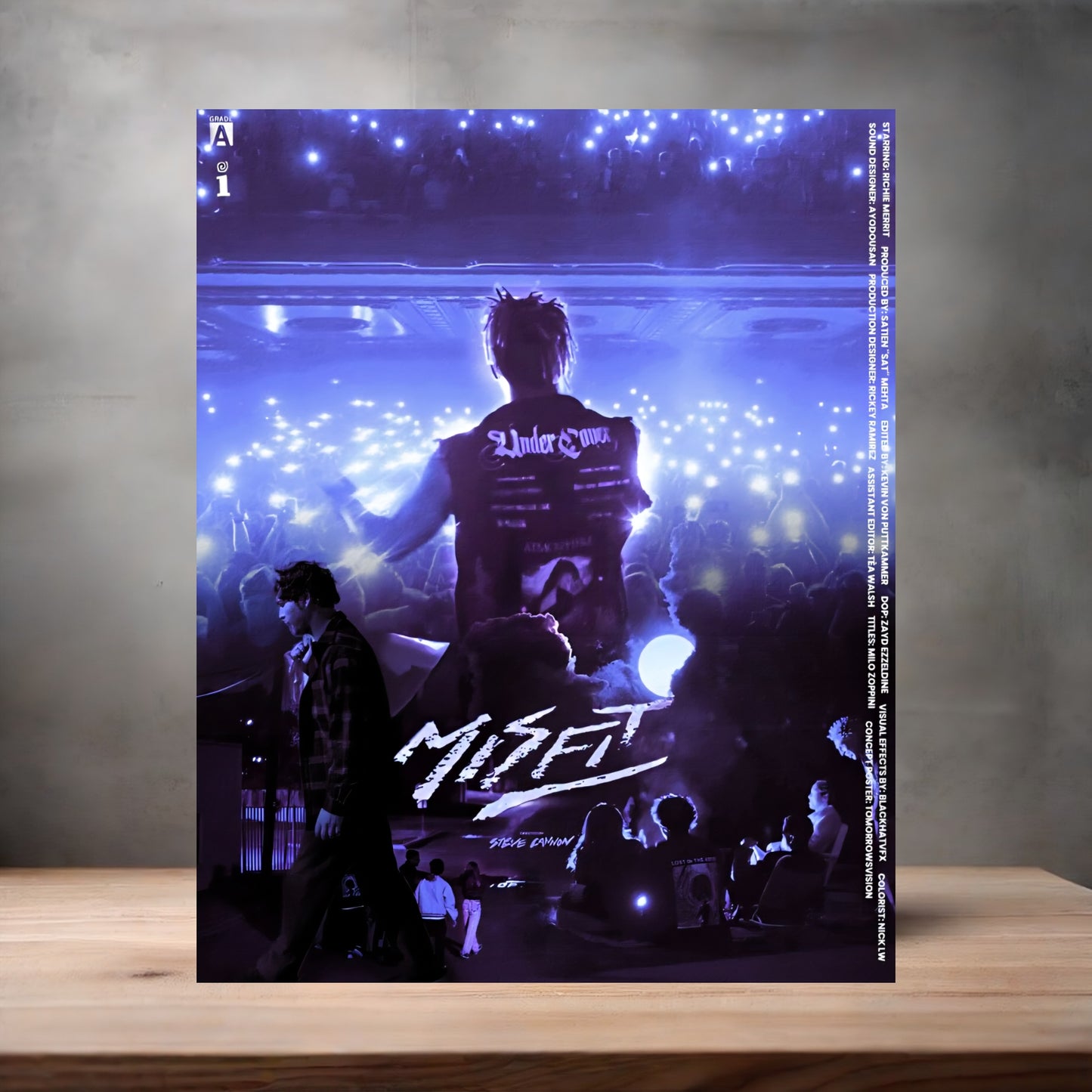 Juice Wrld poster on aluminum print. Multiple sizes available. 2