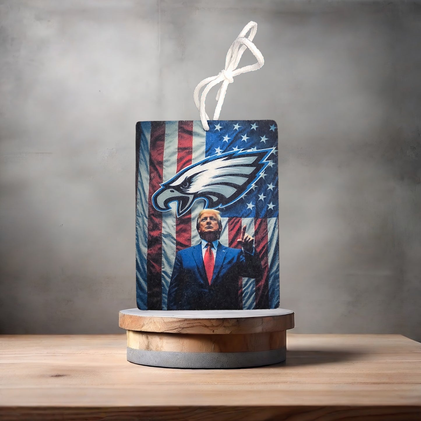 Philadelphia Eagles and Donald Trump car air freshener. Many scents to choose from.